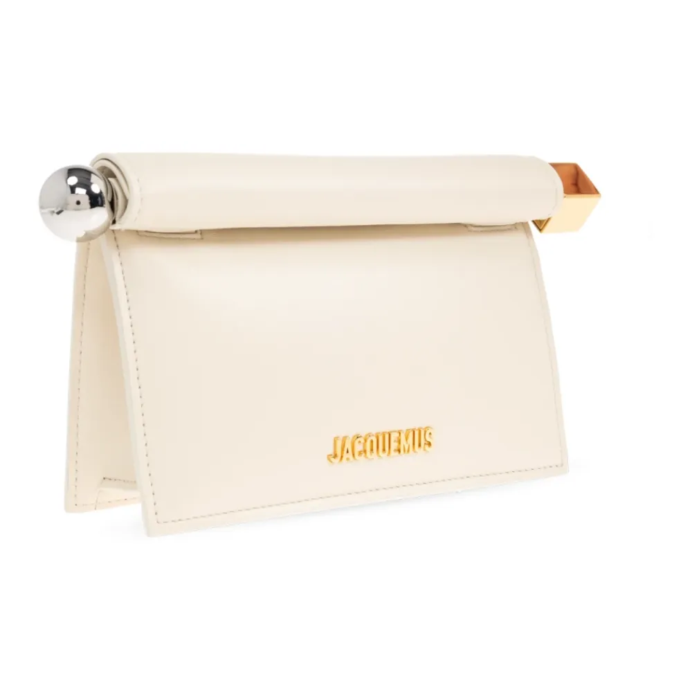 Clutch<Jacquemus Small Rond Carré Clutch Beige