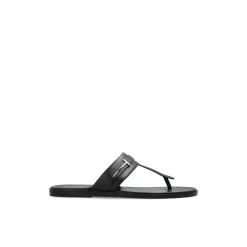 Sandaler<Tom Ford Smooth Leather T-Sandal Sort