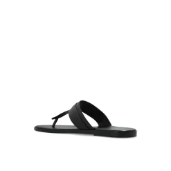 Sandaler<Tom Ford Smooth Leather T-Sandal Sort