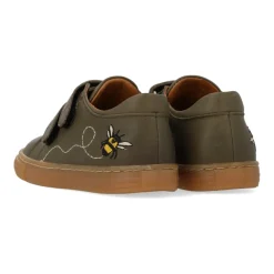 Sneakers^Angulus Sneaker med broderi og velcro Grøn