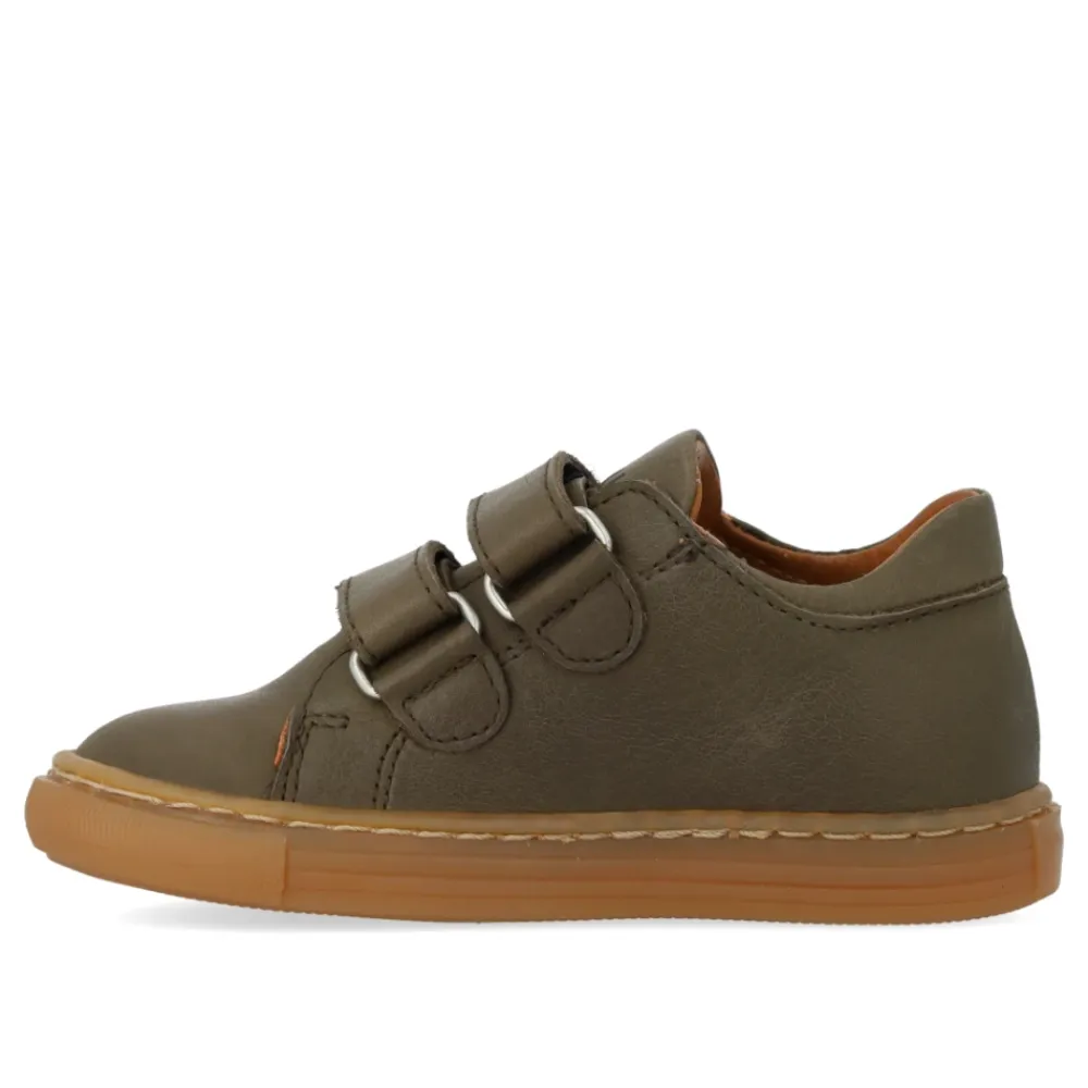 Sneakers^Angulus Sneaker med broderi og velcro Grøn