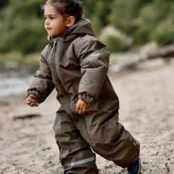 Overtøj^Mikk-Line Snow Suit Solid Brun