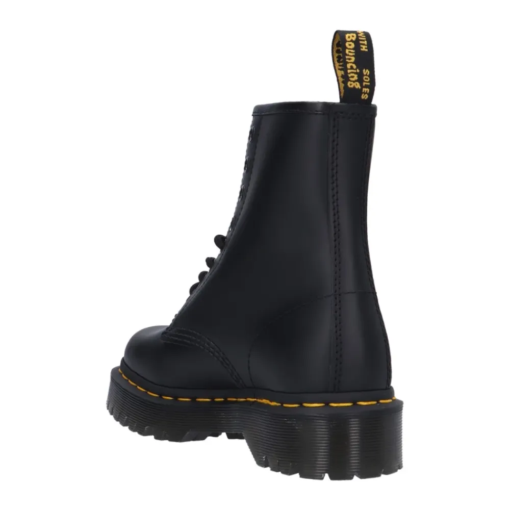 Støvler^Dr. Martens Snørestøvler med forhøjet sål Sort