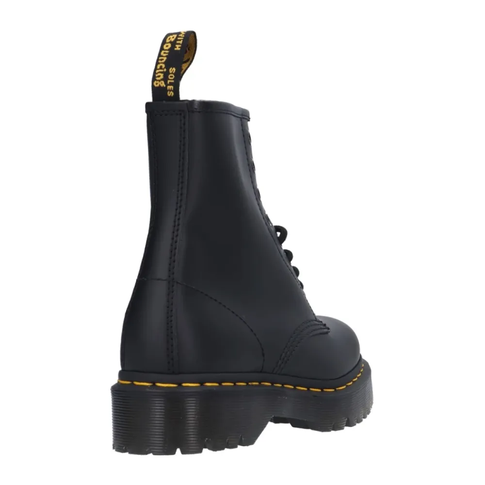 Støvler^Dr. Martens Snørestøvler med forhøjet sål Sort