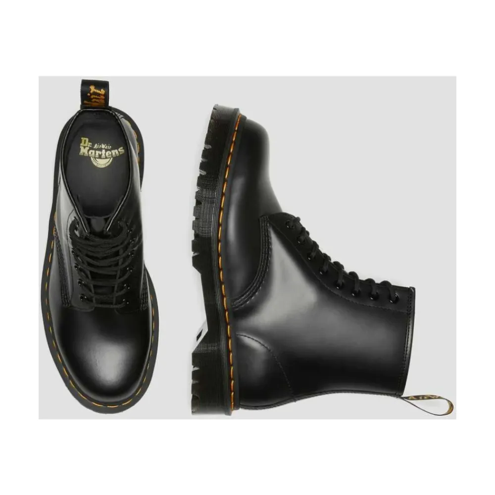 Støvler^Dr. Martens Snørestøvler med forhøjet sål Sort