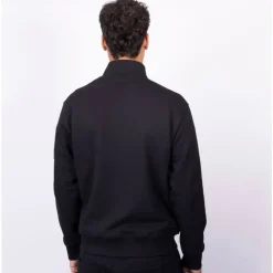 Trøjer|Sweatshirts<Moose Knuckles Snyder 1/4 Zip Gold Black Jacket Sort