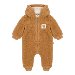 Overtøj^Moschino Soft Fabric Hooded Jacket Brun