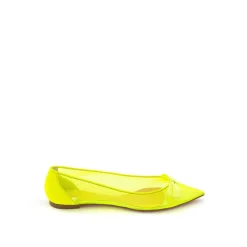 Ballerina Sko<Christian Louboutin Sol Mesh Flad Elegance Gul