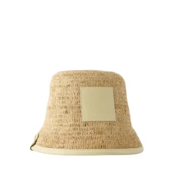 Huer & Kasketter<Jacquemus Soli Bucket Hat Beige