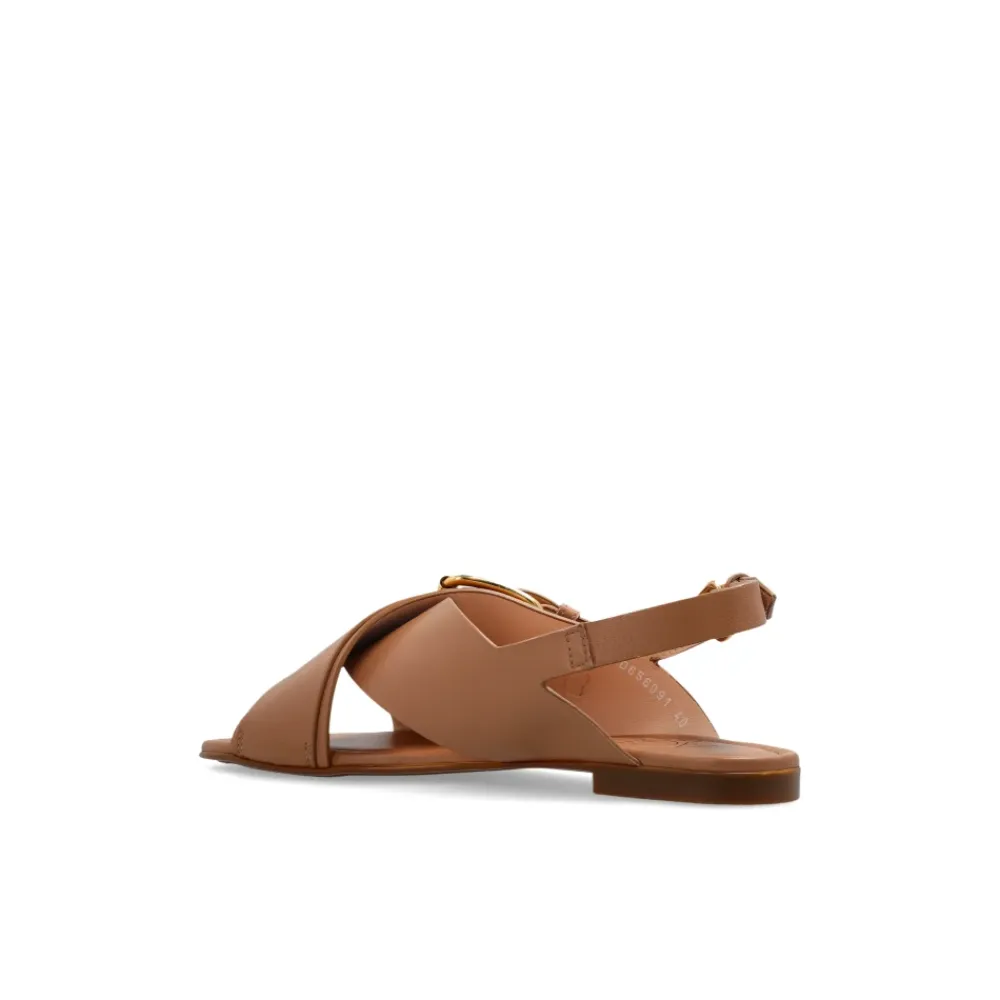 Sandaler<AGL Sommer Sandaler med Krydsremme Brun