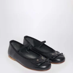 Ballerinasko<Bonpoint Ballerina Flade Sko Sort