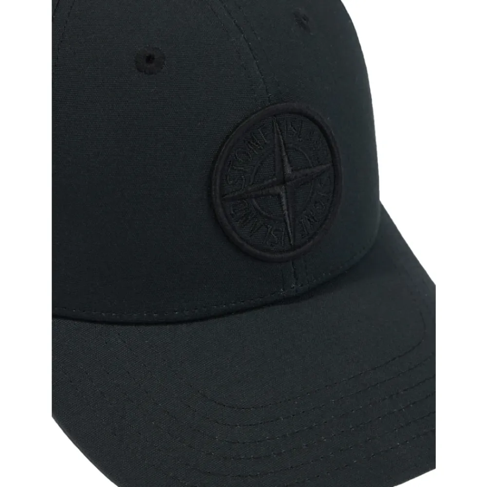 Huer, Kasketter & Hatte<Stone Island Baseball Cap med Compass Logo Sort
