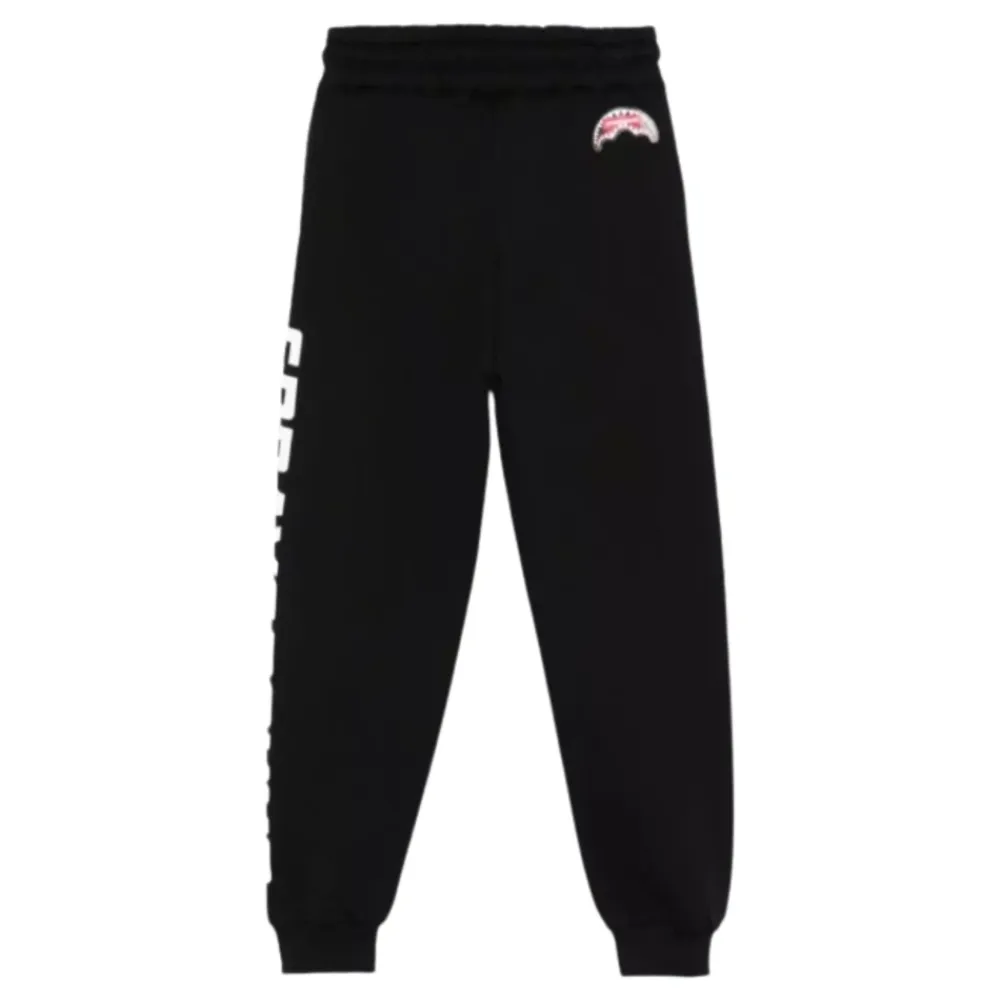 Underdele<SPRAYGROUND bomulds joggingbukser med haj-logo Sort