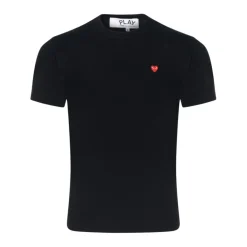 T-Shirts<Comme des Garçons Play bomuldst-shirt med lille hjerte Sort