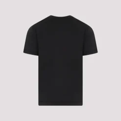 T-Shirts<Stone Island Bomuldst-shirt med Logomærke Sort