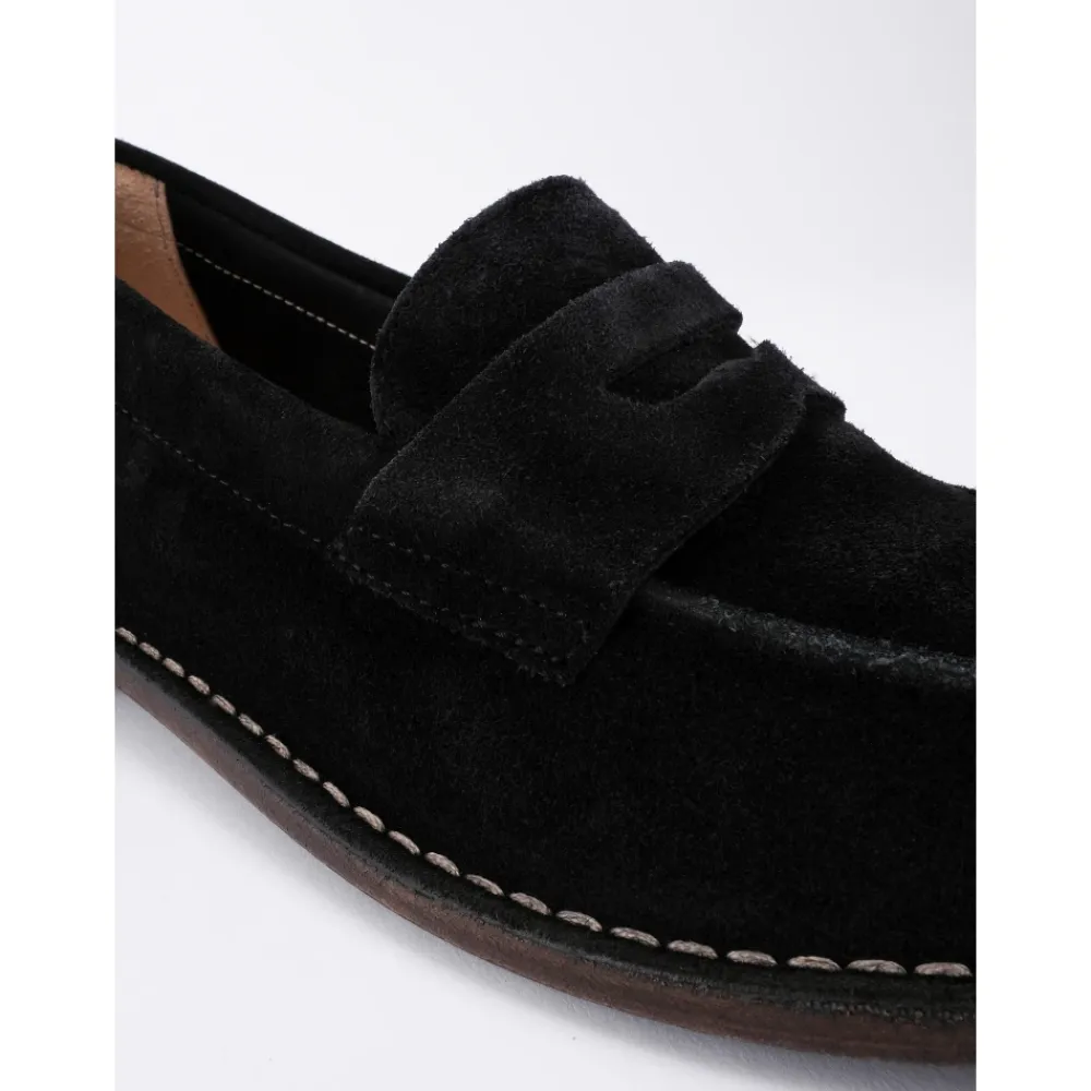 Loafers^ASTORFLEX Buffalo Læder Loafer Sort