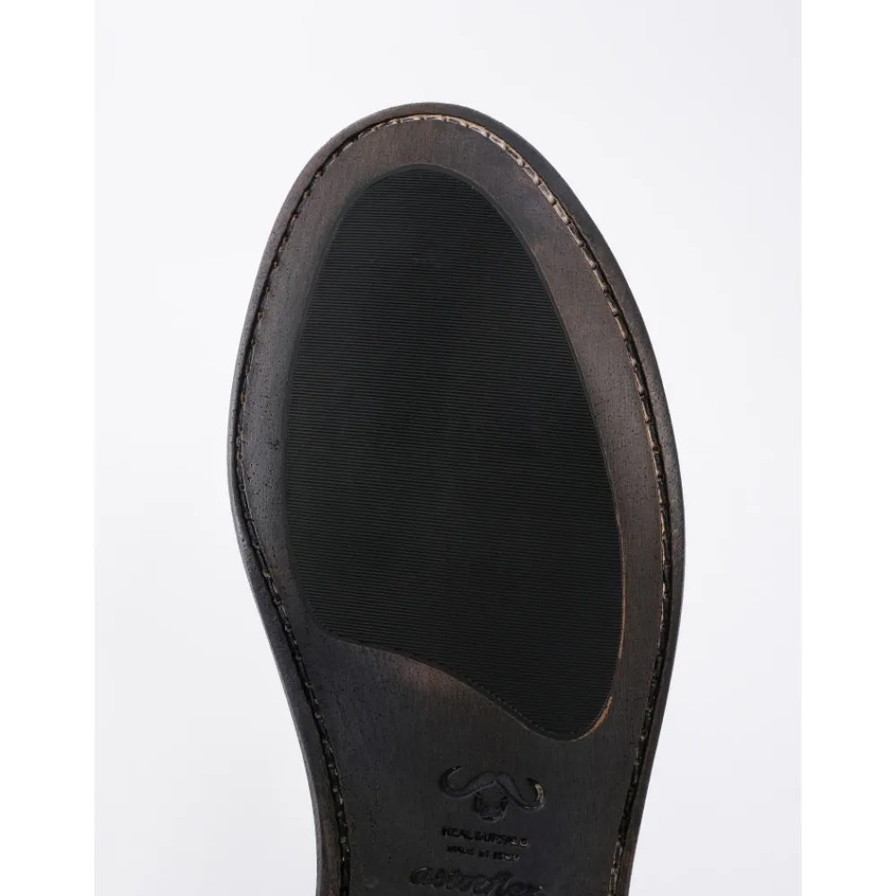 Loafers^ASTORFLEX Buffalo Læder Loafer Sort
