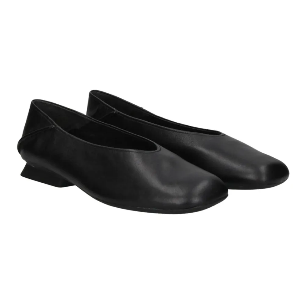 Ballerina Sko<Camper Casual Læder Ballet Flats Sort