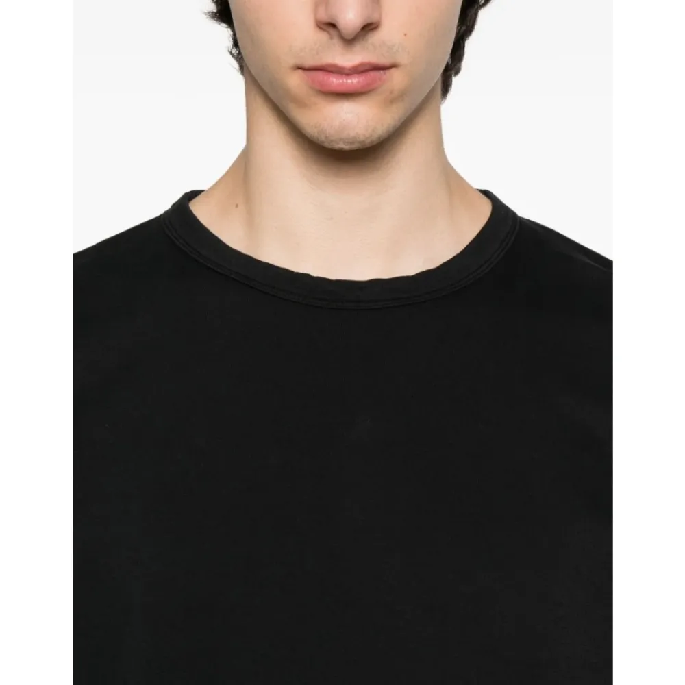 Trøjer|Sweatshirts<C.P. Company Crew Neck Sweater Bomuld Sort