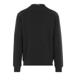 Trøjer|Sweatshirts<C.P. Company Crew Neck Sweater med Lomme Sort