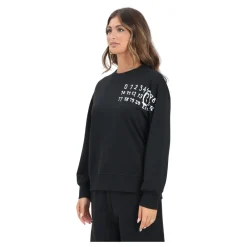 Sweatshirts^Maison Margiela Crewneck Sweater Hand Written Logo Sort