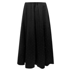 Nederdele<Liberté Diamant Satin Nederdel Sort