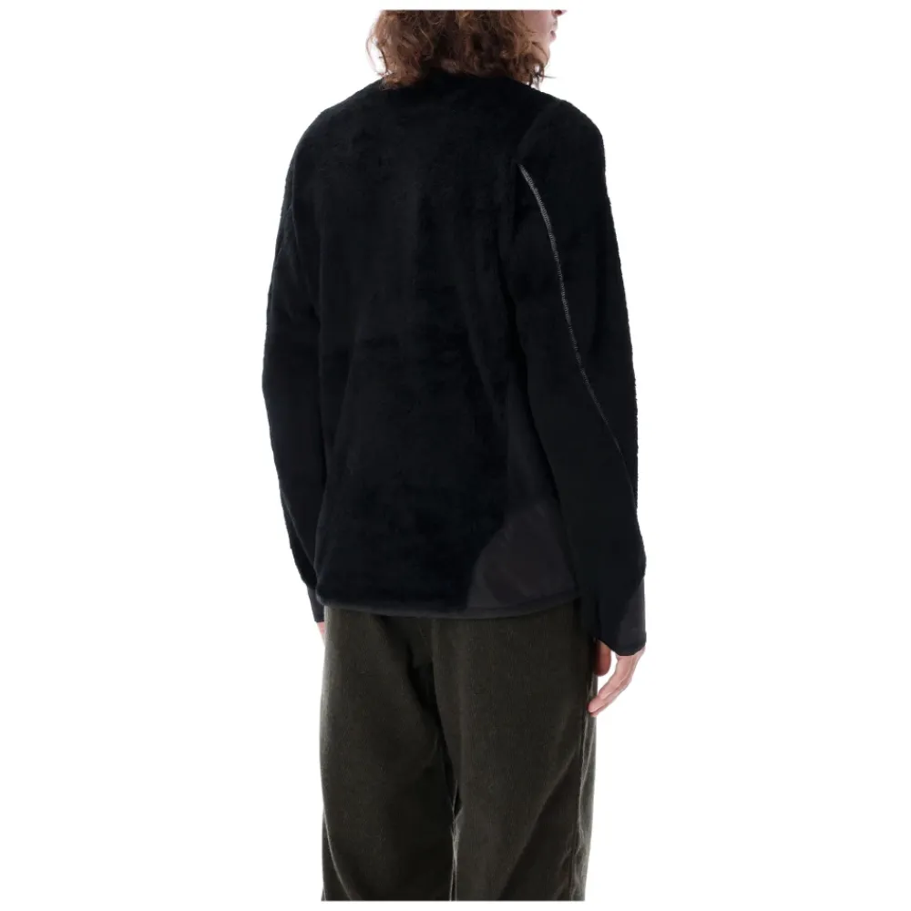 Fleece^And Wander Fleecejakke Overbeklædning AW24 Sort
