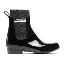 Chelsea Boots<Coach Gummistøvle i Wellington-stil Sort