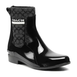 Chelsea Boots<Coach Gummistøvle i Wellington-stil Sort
