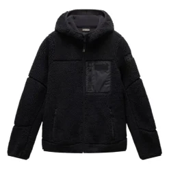 Fleece^Napapijri hættetrøje i fleece Yupik Sort