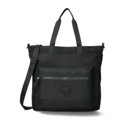 Indkøbstasker^Stone Island Iridescent Nylon Metal Tote Taske Sort