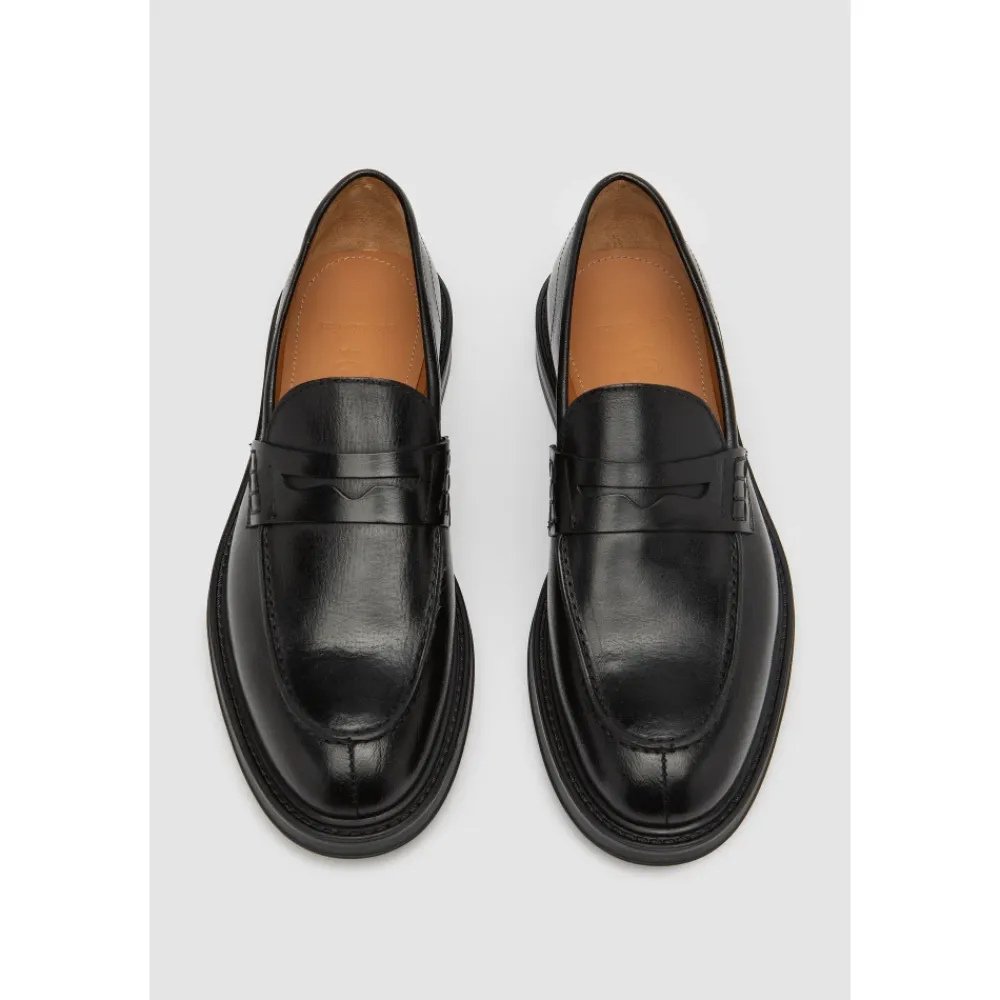 Loafers<Elia Maurizi Kalveskind Loafer Sort