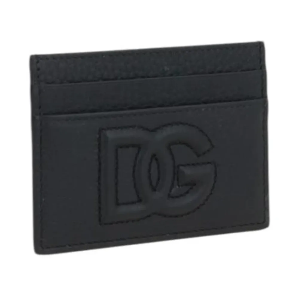 Punge & Kortholder^Dolce & Gabbana Kortholder med DG Logo Sort