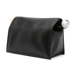 Clutch^Jacquemus Lam Crossbody Taske Sort