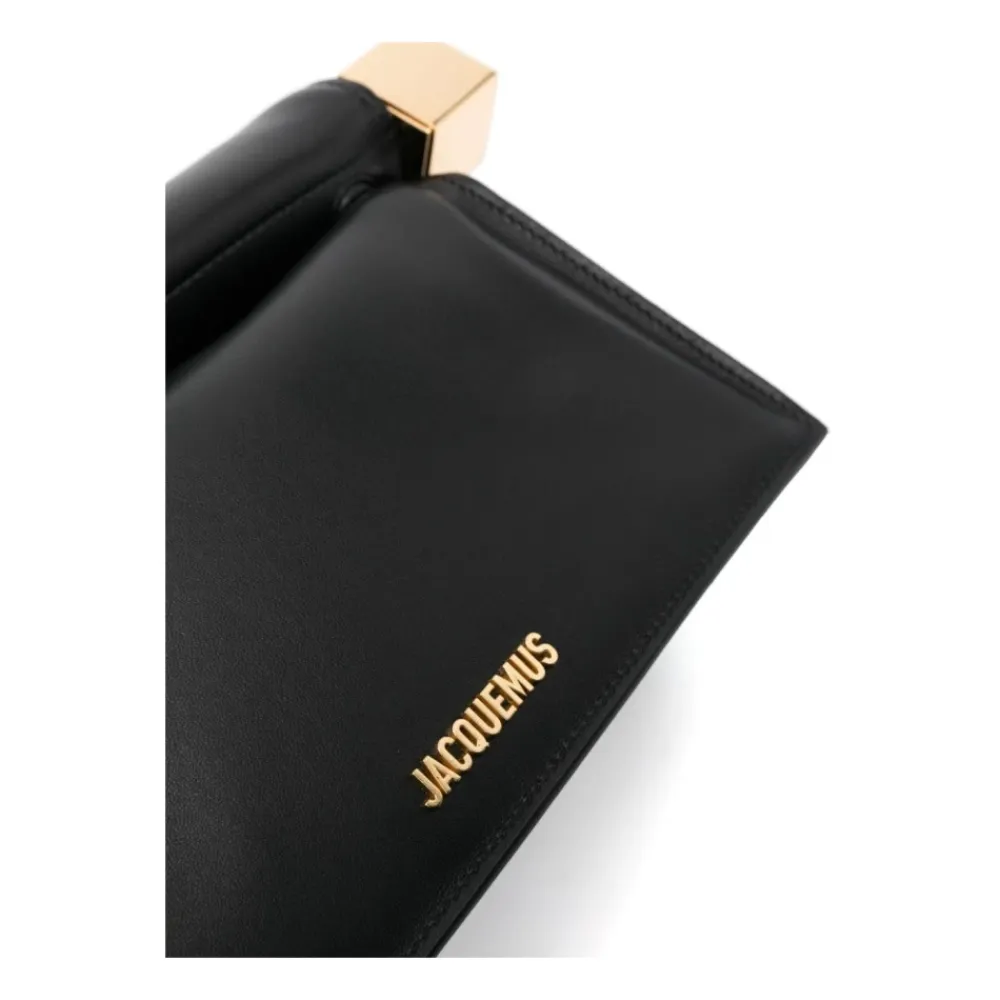 Clutch^Jacquemus Lam Crossbody Taske Sort