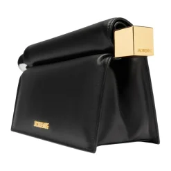 Clutch^Jacquemus Lam Crossbody Taske Sort