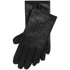 Handsker<Ralph Lauren Lauren By Logo Præget Sheepskin Tech Handsker Tilbehør Sort