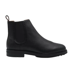 Chelsea Boots^Ralph Lauren Læder Ankelstøvle Sort