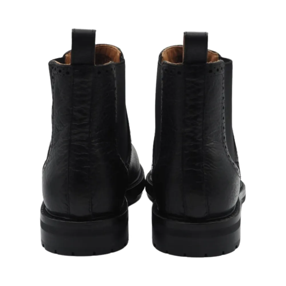 Chelsea Boots^Ralph Lauren Læder Ankelstøvle Sort