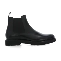 Chelsea Boots<Church's Læder Ankelstøvler med Elastikbånd Sort
