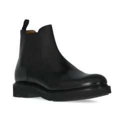 Chelsea Boots<Church's Læder Ankelstøvler med Elastikbånd Sort
