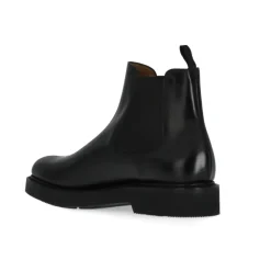 Chelsea Boots<Church's Læder Ankelstøvler med Elastikbånd Sort