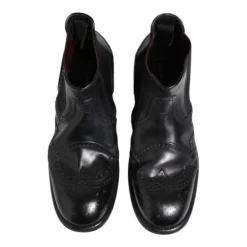 Chelsea Boots<Dolce & Gabbana læder ankelstøvler slip on Sort