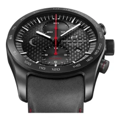 Ure<Porsche Design Læder Automatisk Kronograf Ur Sort