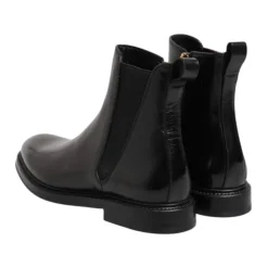 Chelsea Boots<Dolce & Gabbana læder Chelsea mid-calf støvler Sort