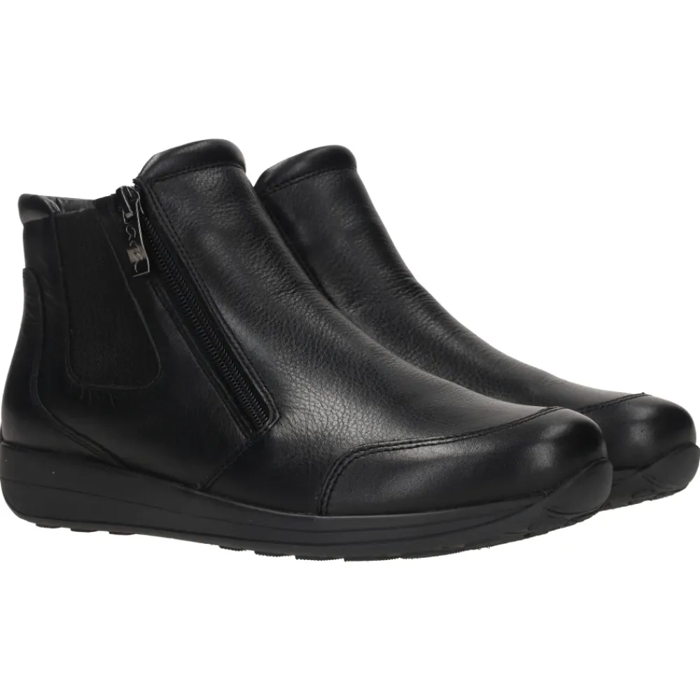 Chelsea Boots^ara Læder Dame Ankelstøvle Sort
