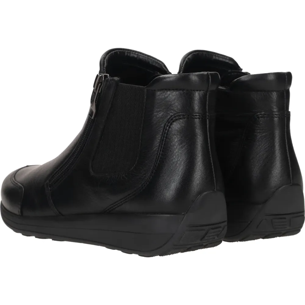 Chelsea Boots^ara Læder Dame Ankelstøvle Sort