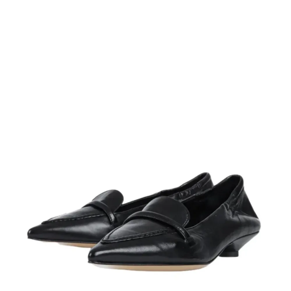 Pumps^Pomme D'or læder Decolleté sko Sort