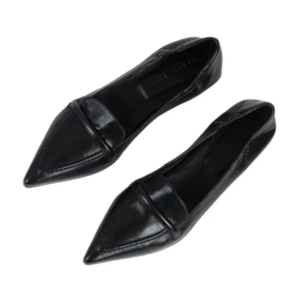 Pumps^Pomme D'or læder Decolleté sko Sort