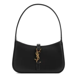 Skuldertasker^Saint Laurent Læder Mini Hobo Taske Sort